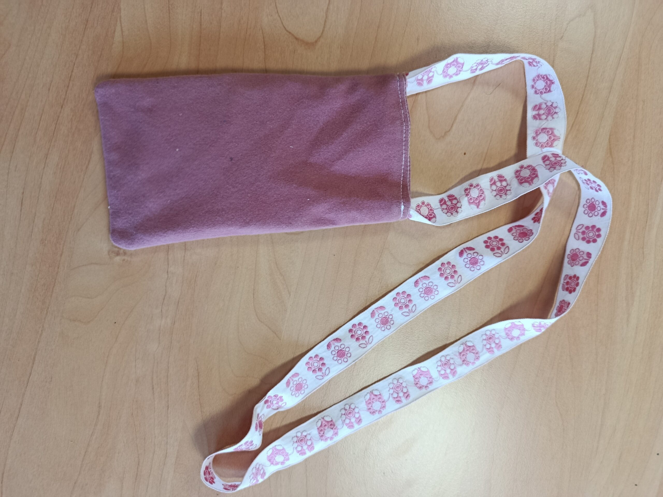 Housse de smartphone prairie : coton vichy et velours – Image 3