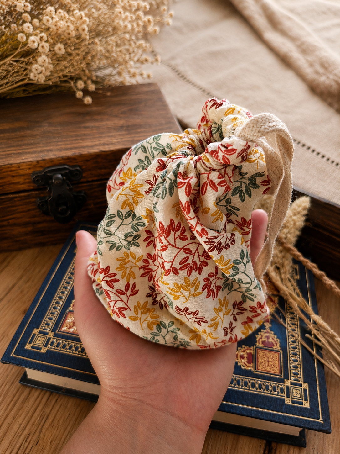 Bourse Colette automne | Bourse en coton artisanale – Image 3