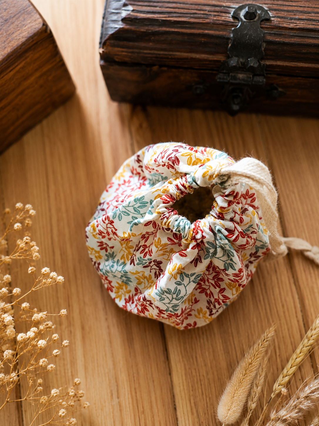 Bourse Colette automne | Bourse en coton artisanale